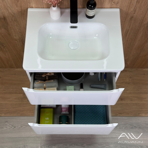 Тумба с раковиной Радо 60 белый - изображение 4