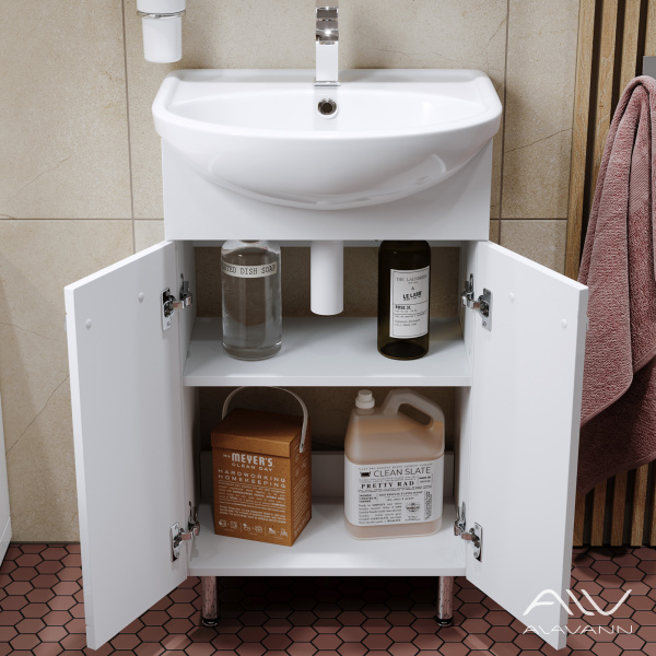 Тумба с раковиной Vittoria 50 белая - изображение 2