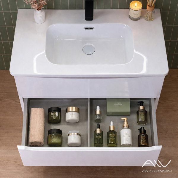 Тумба с раковиной Радо 80 белый - изображение 3