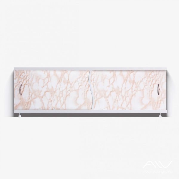 Экран под ванну Премьер 170 кремовый мрамор - изображение 1