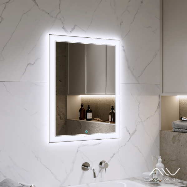 Комплект тумба  Soft 100 левая, столешница МДФ с умывальником Купер, зеркало Emma 60 - изображение 7