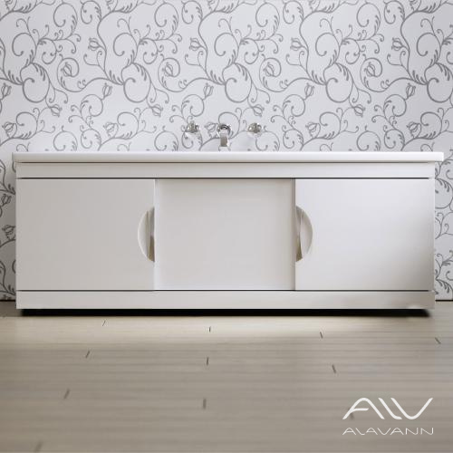 Экран под ванну Monaco Still 180 раздвижной белый