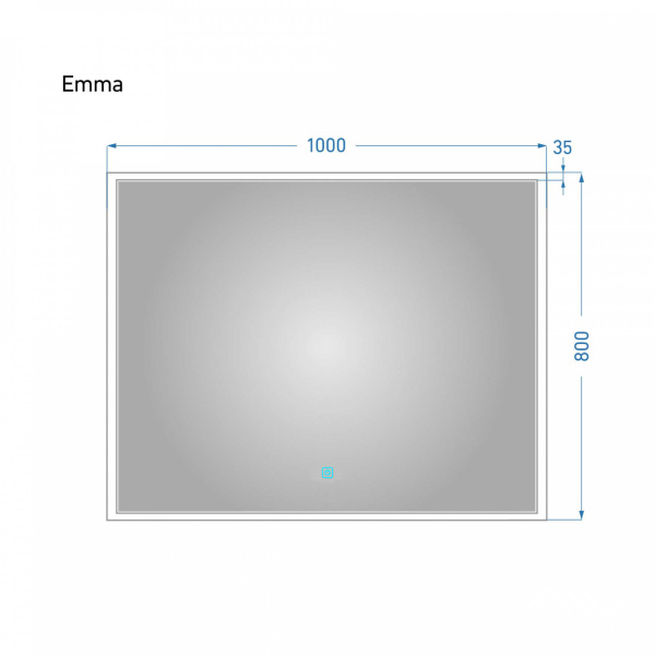 Зеркало Emma 100 с подсветкой - изображение 4