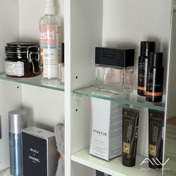 Зеркало-шкаф трюмо Косметик Лайт 120 с подсветкой - изображение 7