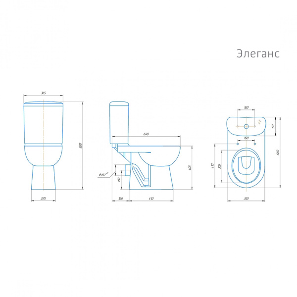 Унитаз - компакт Kirovit Элеганс - изображение 2