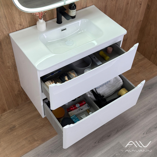 Тумба с раковиной Радо 80 белый - изображение 4