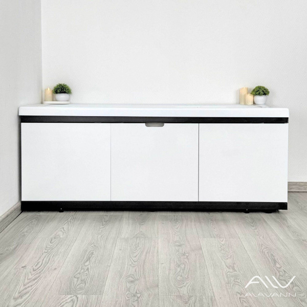 Экран под ванну МДФ Rita Black 170 белый - изображение 4