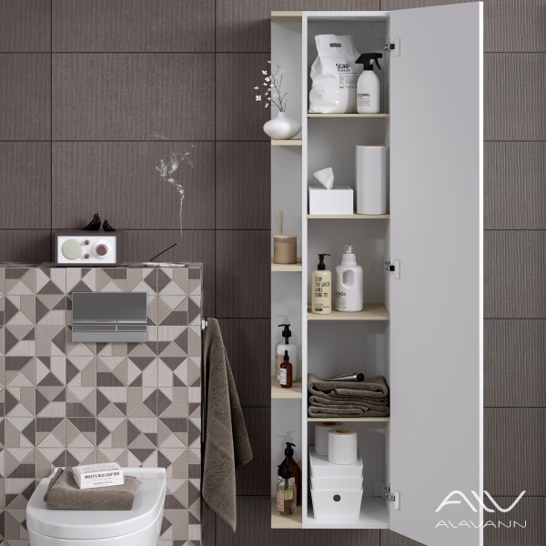 Шкаф-пенал Univers 40 белый - изображение 4