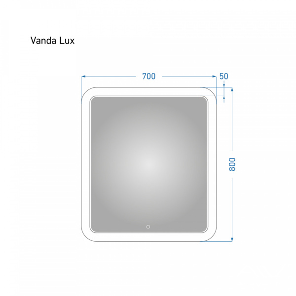 Зеркало Vanda Lux 70 с подсветкой - изображение 4