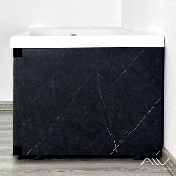 Экран под ванну Alt торцевой 75 см черный мрамор - изображение 3