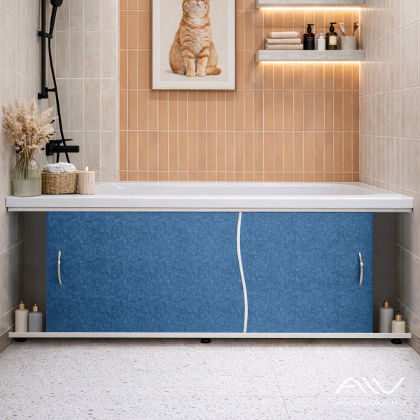 Экран под ванну Elit 170 серо-синий мрамор - изображение 2