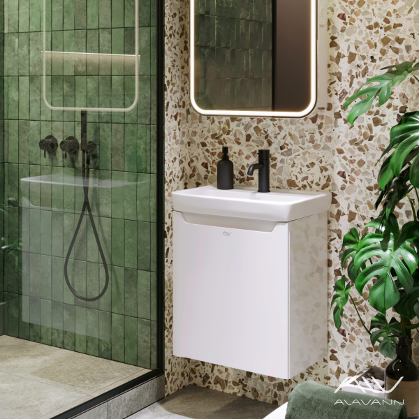 Тумба с раковиной Lana 50 белая - изображение 1