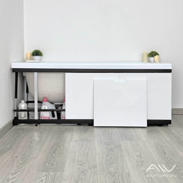 Экран под ванну МДФ Rita Black 170 белый - изображение 2