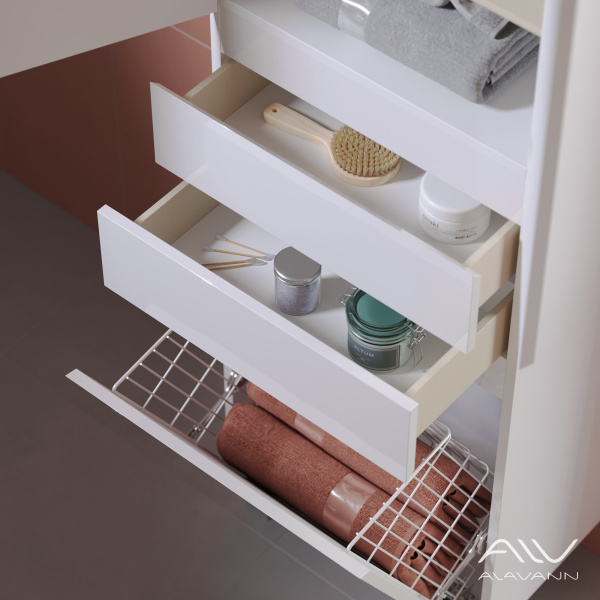 Шкаф-пенал Univers 50 белый - изображение 3