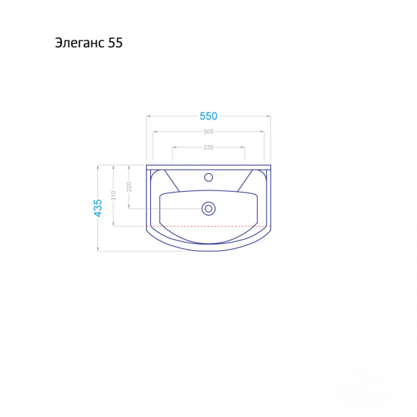 Комплект мебели Monaco 55 белый - изображение 7