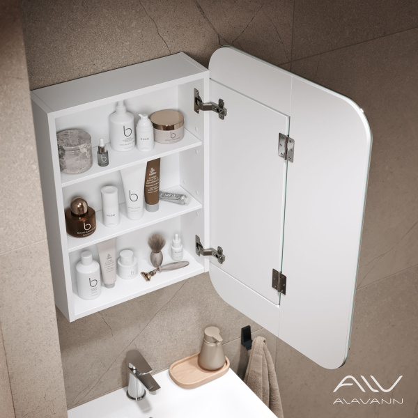 Зеркальный шкаф Cosmetic 50 с приближением - изображение 3
