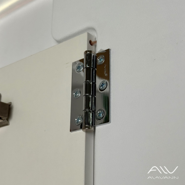 Зеркало-шкаф трюмо Косметик Лайт Плюс 80x80 с подсветкой, часами и подогревом - изображение 6