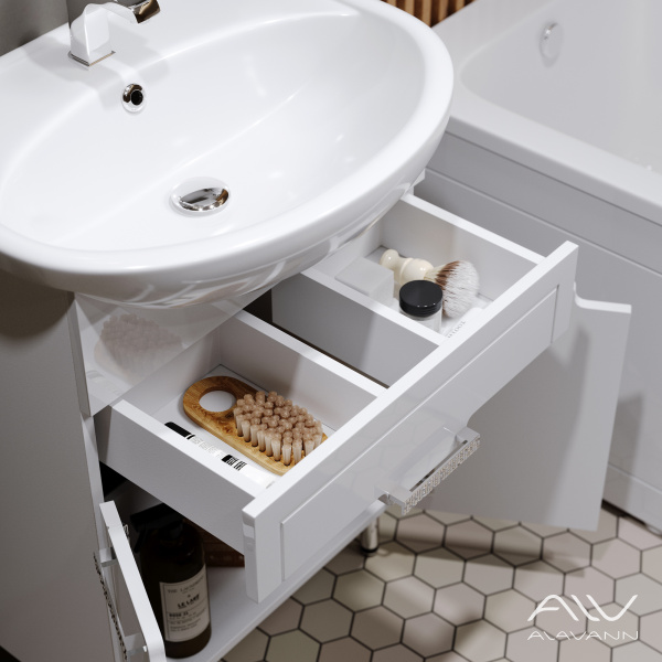 Тумба с раковиной Vittoria 60 белая - изображение 3