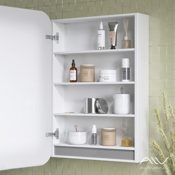 Зеркальный шкаф Vanda Lux 60 белый - изображение 2