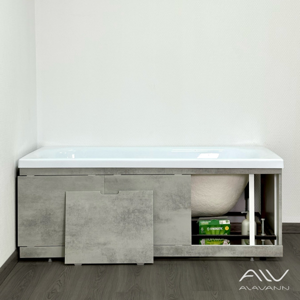 Экран под ванну МДФ Rita 150 серый бетон - изображение 3