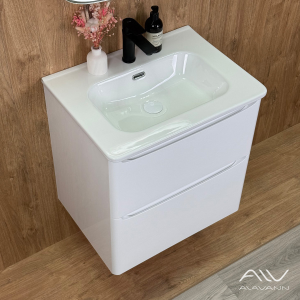 Тумба с раковиной Радо 60 белый - изображение 6