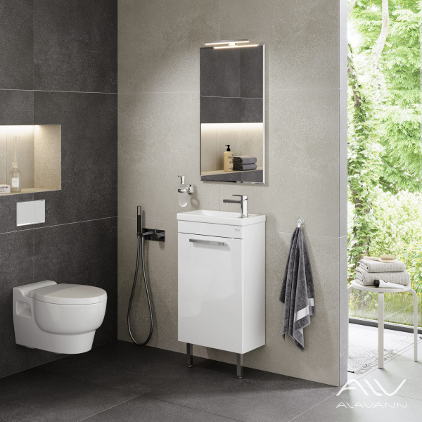 Тумба с раковиной Azzoro 45 белая - изображение 5