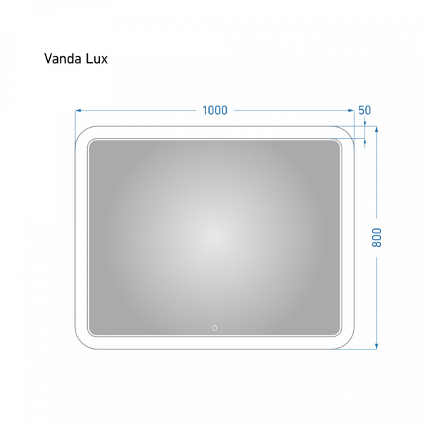 Зеркало Vanda Lux 100 с подсветкой - изображение 4
