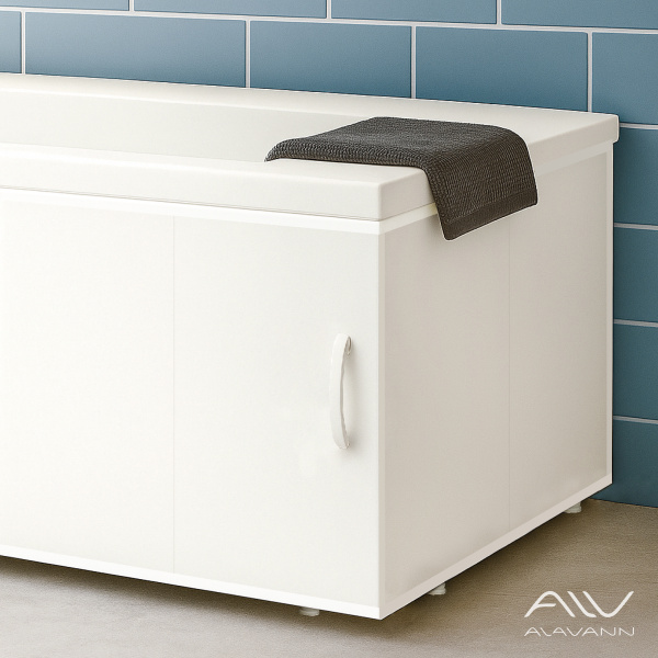 Экран под ванну торцевой Elegant 70 см белый - изображение 1