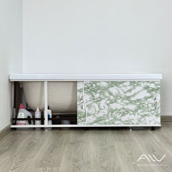 Экран под ванну Elit 170 зеленый мрамор - изображение 3