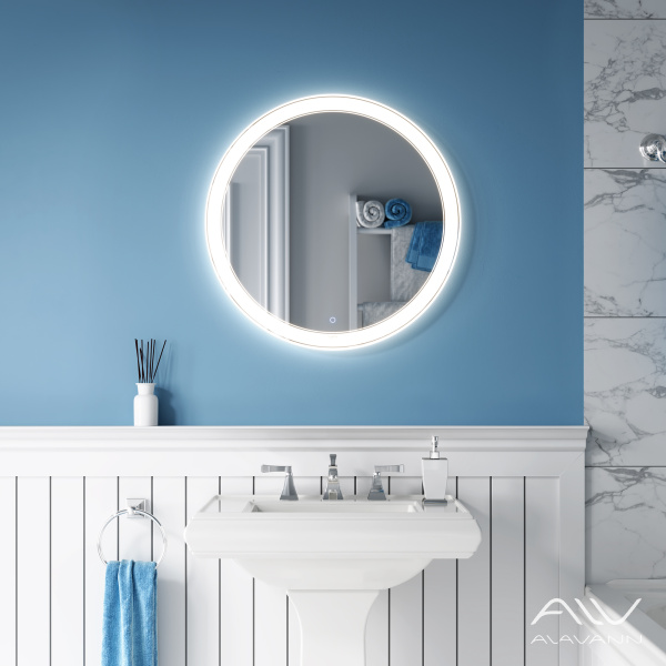 Зеркало Solis 60 с подсветкой и сенсорным выключателем - изображение 4