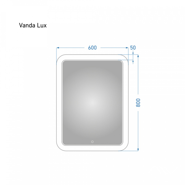 Зеркало Vanda Lux 60 с подсветкой - изображение 4