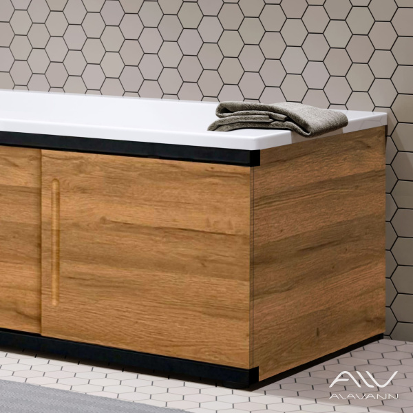 Экран под ванну Alt торцевой 75 см дуб - изображение 2