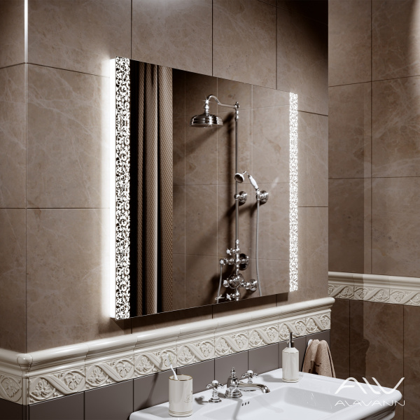 Зеркало Delveto 90 с подсветкой - изображение 2