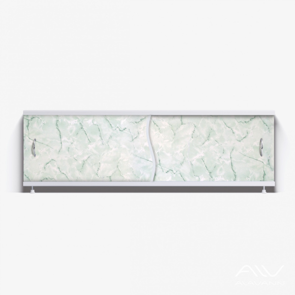 Экран под ванну Премьер 150 зеленый мрамор - изображение 1