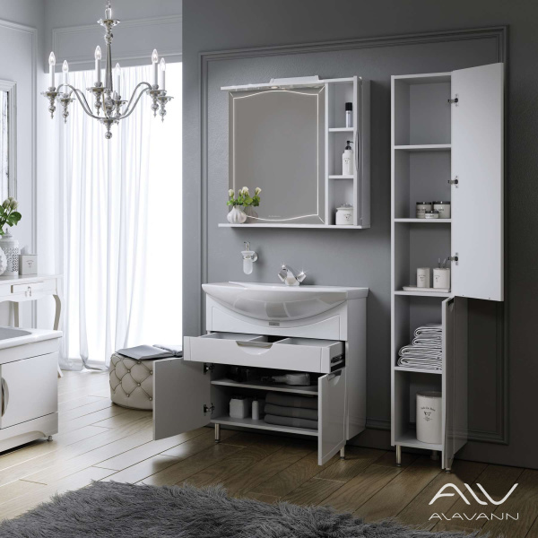 Гарнитур Monaco 80 (тумба Monaco 80, ум. Балтика 80,зеркало-шкаф Monaco 80 правый) - изображение 5