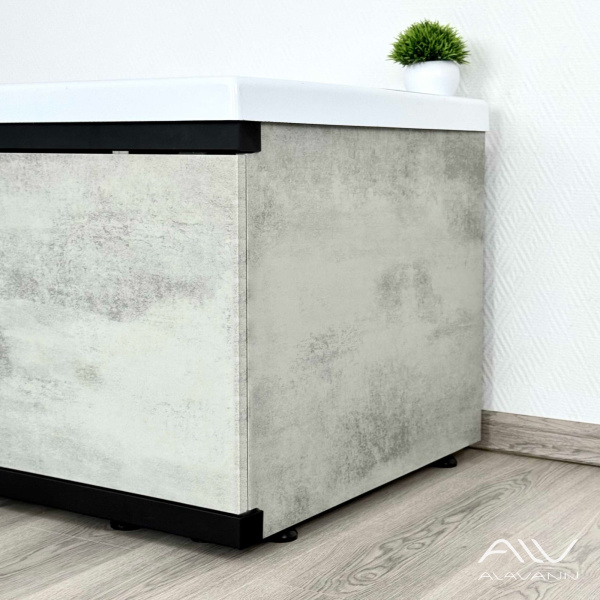 Экран под ванну Alt торцевой 75 см серый бетон - изображение 2