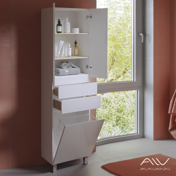 Шкаф-пенал Univers 50 белый - изображение 2