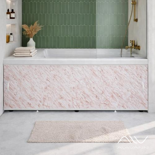 Экран под ванну Elegant 150 бледно-розовый мрамор