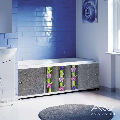 Экран под ванну Оптима Decor 170 орхидея