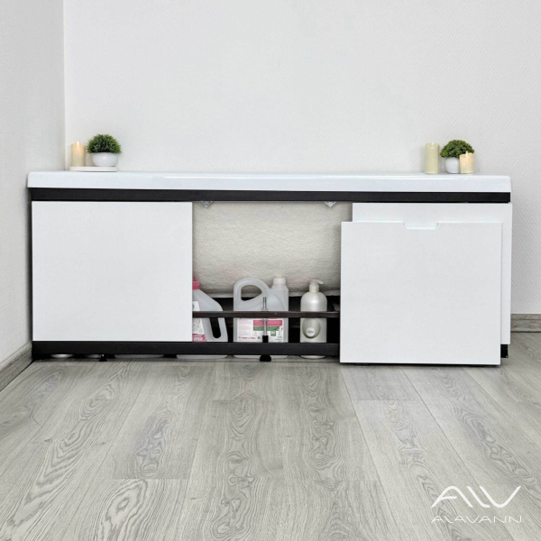 Экран под ванну МДФ Rita Black 170 белый - изображение 3