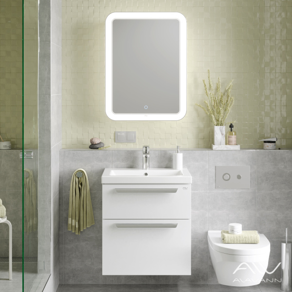 Зеркальный шкаф Vanda Lux 60 белый - изображение 4