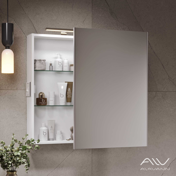 Зеркальный шкаф Cosmetic 55 с приближением - изображение 2