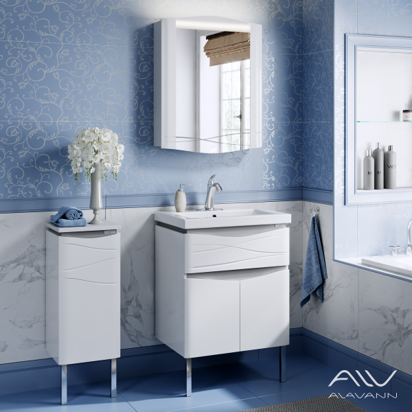 Зеркало-шкаф Silvia 60 белый - изображение 3