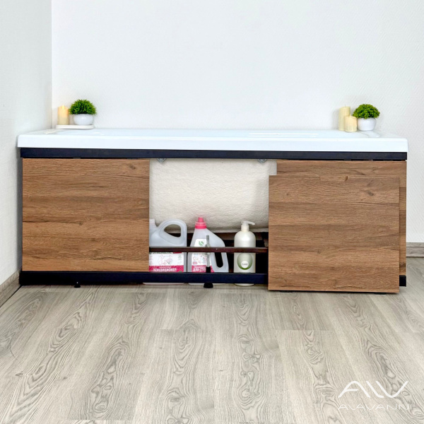 Экран под ванну МДФ Rita Black 150 дуб - изображение 2