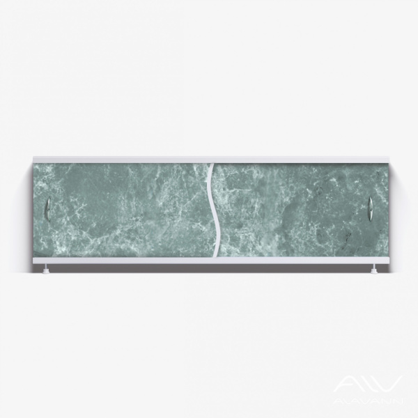 Экран под ванну Премьер 150 темно-зеленый мрамор - изображение 1