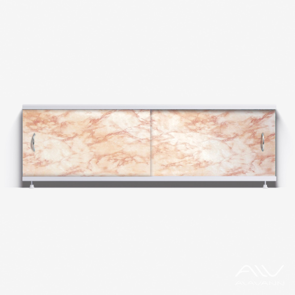 Экран под ванну Классик 150 светло-коричневый мрамор - изображение 1