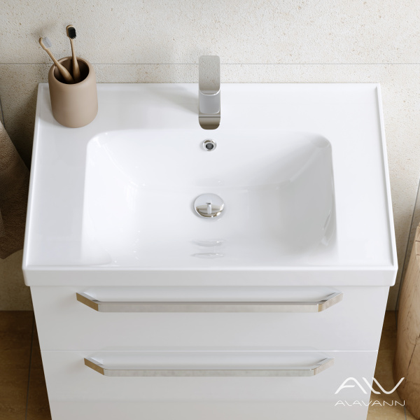 Тумба с раковиной Paris 70 белая - изображение 4