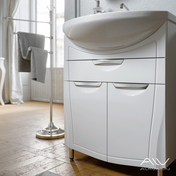 Тумба с раковиной Monaco 65 белая - изображение 5