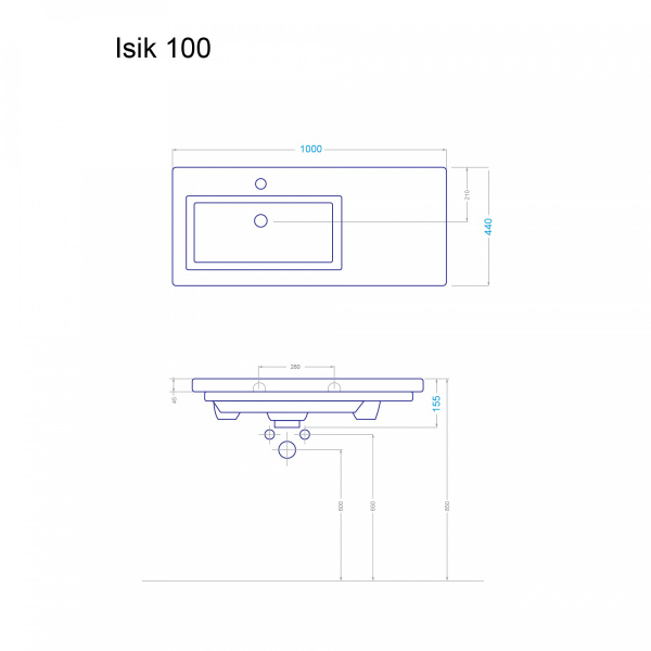 Раковина Isik 100 - изображение 3