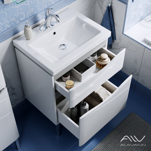 Тумба с раковиной Silvia 60 белая - изображение 2